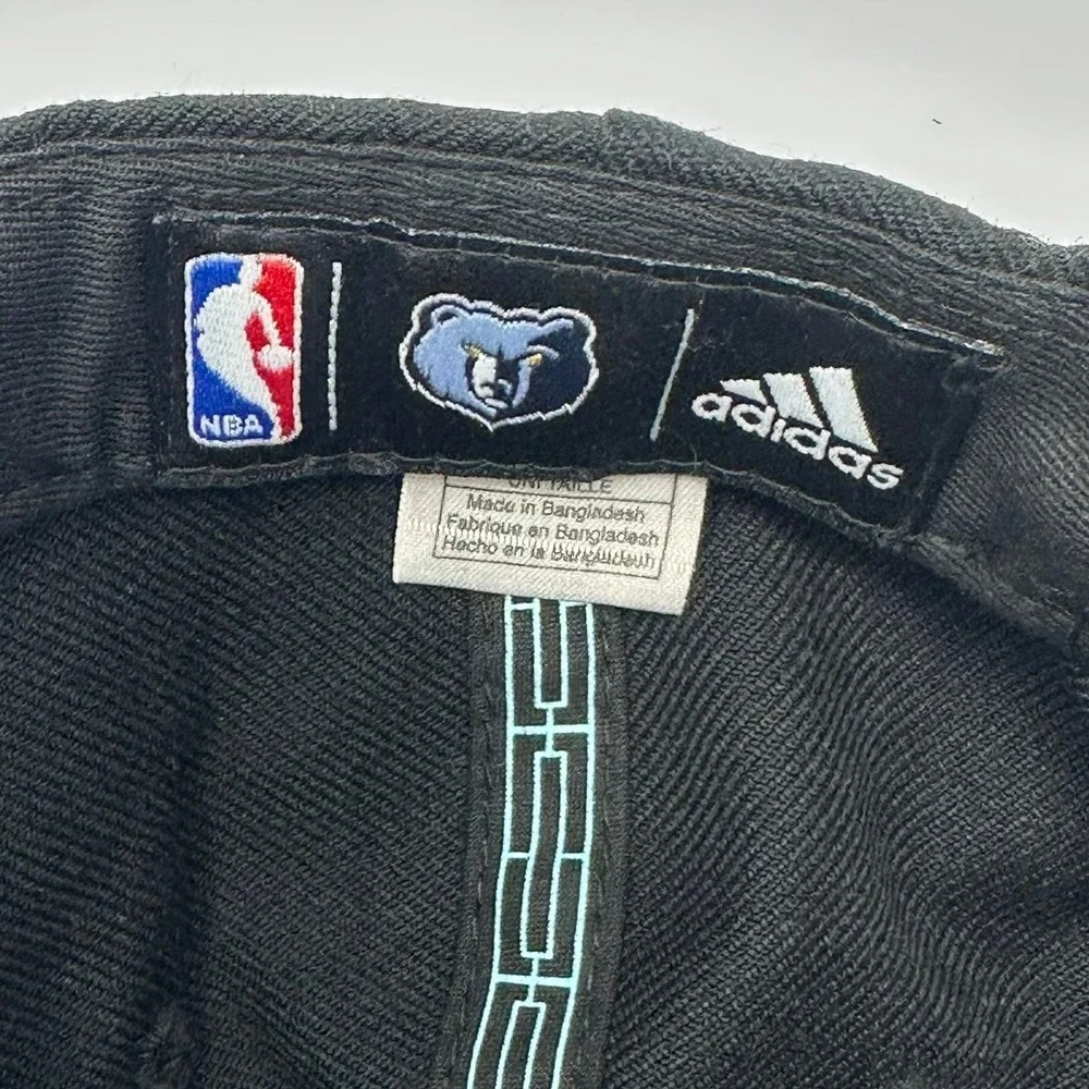 Adidas NBA Memphis Grizzlies Snapback Hat Black Teal Flat Brim Cap Adjustable B6